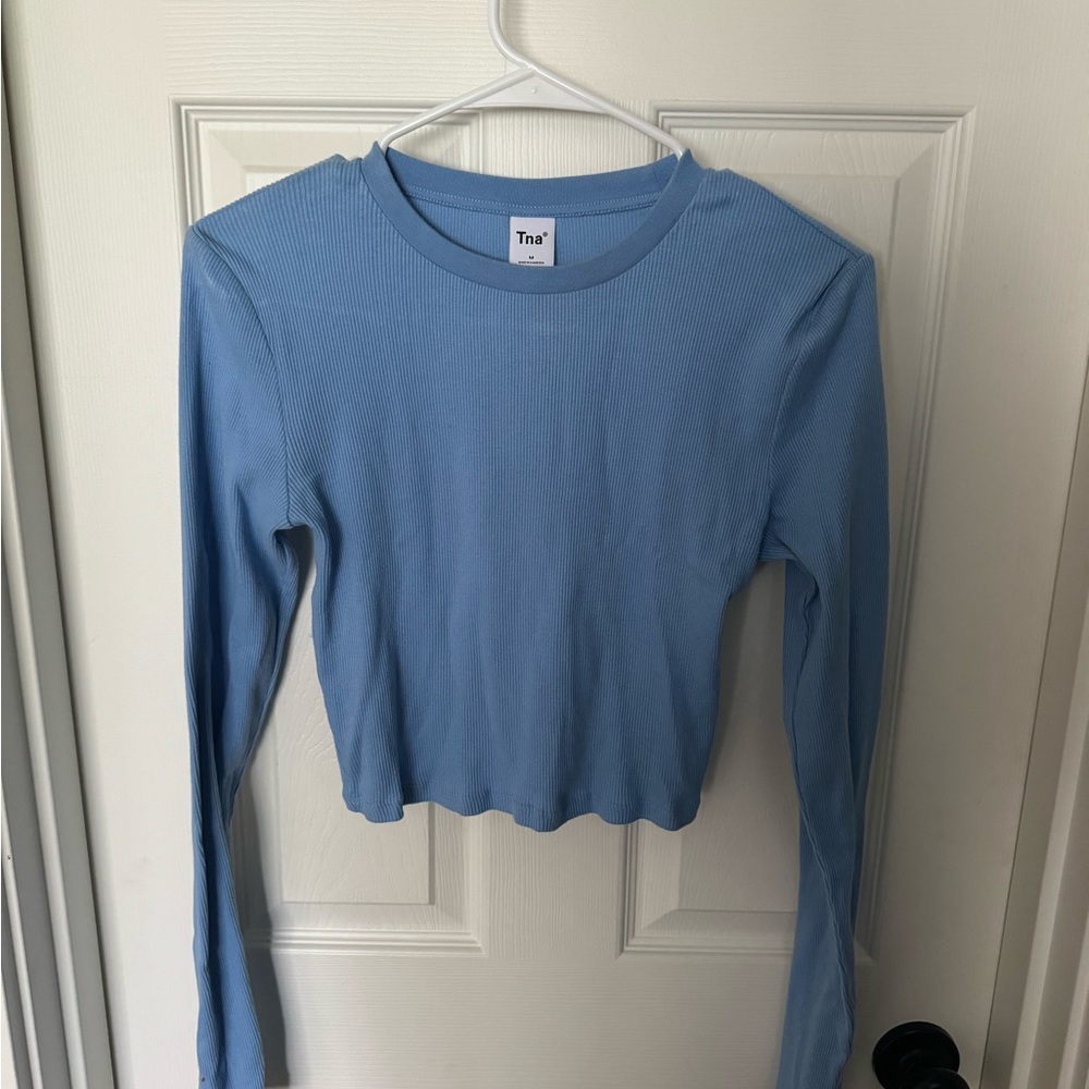 TNA Long Sleeve Ribbed Blue Tee !!!